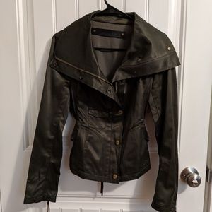Silk like moto jacket